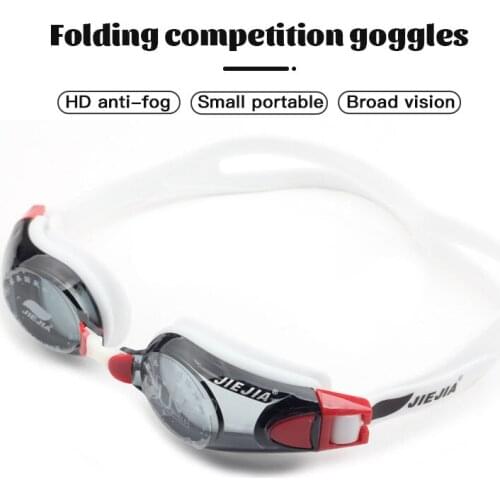 Professional Waterproof Goggles Swimming Glasses Anti-Fog UV Protect Men Women Waterproof Silicone Mirrored Swim Eyewear