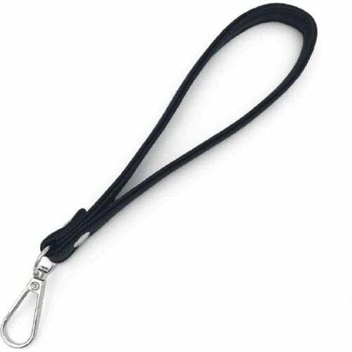 Black PU Leather Wristlet Bag Strap Handle Replacement For Handbag Clutch Purse J60E