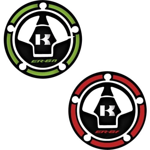 High Quality Car Decal for Kawasaki Ninja ER6N ER-6N ER6F ER-6F Motorbike Tank Pad Gas Cap Sticker Decal Protector Cover 10CM