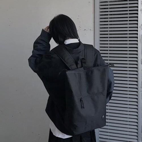 Japanese Harajuku backpack female Korean large-capacity student bag male shopping bag simple Joker travel backpack