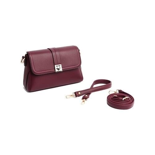 Women novelty burgundy black blue khaki small flap crossbody bag for female daily fashion one shoulder handbag