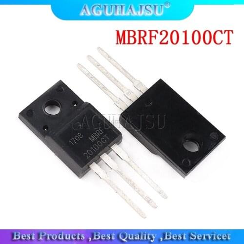 10PCS TO-220F MBRF20100CT SCHOTTKY DIODE MBR20100CT 20100CT