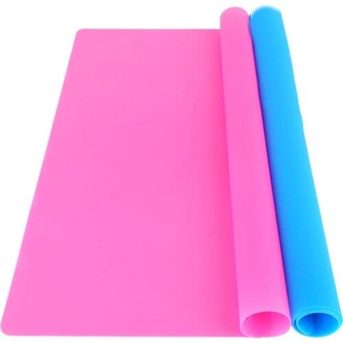 2 Pack A3 Extra Large Silicone Sheet for Crafts Jewelry Casting Molds Mat, Food Grade Silicone Placemat, Multi Purpose Mat, Wate