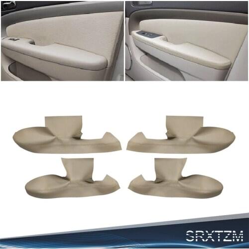 4pcs Microfiber Leather Door Panel Armrest Cover Trim Interior Accessories For Chevrolet Epica 2007 - 2013