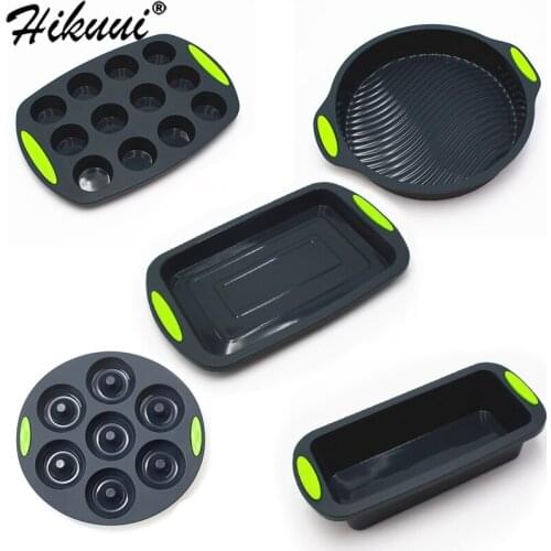 5pcs Sets 9" Silicone Cake Mold Baking Tools Melaleuca Mold Kitchen Tool Accessories baking pan cake stencil birthday cake