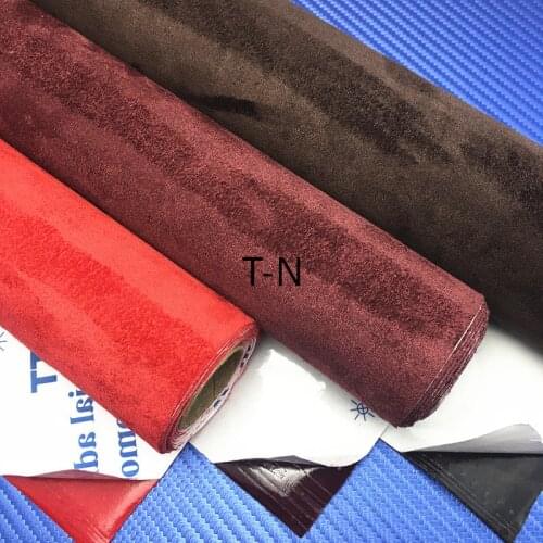 50*120CM Self Adhesive Velvet Fabric Car Wrap Sticker Suede Fur Car Interiors Roof Decorations Carpet Shaped Car Seats Surfaces
