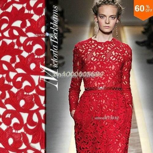 PQYY38 african guipure lace water soluble chemical lace guipure lace fabric hollow out african lace fabrics fashion week