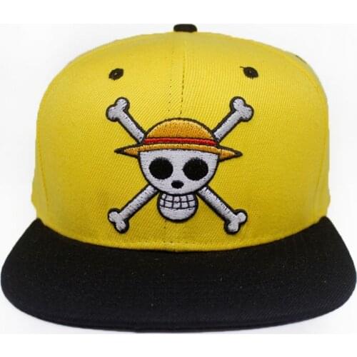 Anime One Piece Hats The straw hat Pirates Monkey D Luffy Adjustable Snapback Baseball Caps Adult Sun Hats Hip Hop Cap