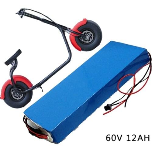 60V 12ah Big 2 Wheel Electric Vehicle Adult Pedal Electric Bicycle Motorcycle Scooter 60v 1000W 1500W battery