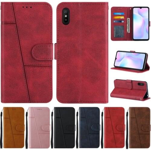 For Xiaomi Redmi 9A Flip Wallet Phone Case on sFor Xiomi Xiaomi Redmi 9A 9AT Leather Case Protect Cover Redmi9A 9 AT Cases Coque