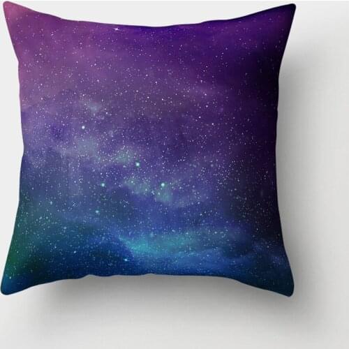 18'Inch Universe Galaxy Cotton Linen Pillow Cover Case Cushion Case Fantasy Universe Throw Pillow Case for sofa decor