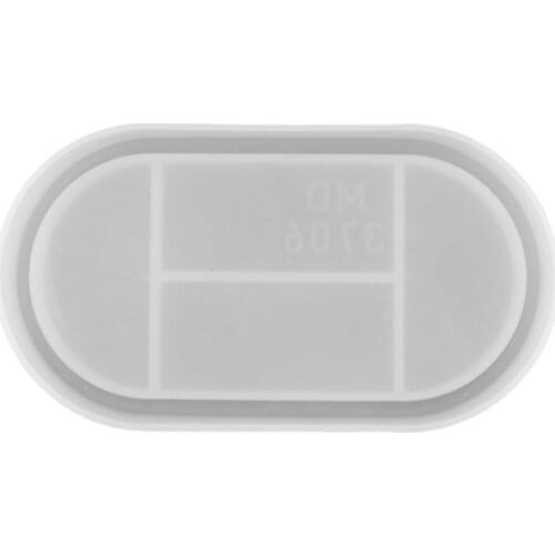 DIY Tray Resin Mold Craft Oval Tray Mold DIY Epoxy Mold Silicone Resin Mold Jewerly Plate Dish Casting Mold Craft Tools