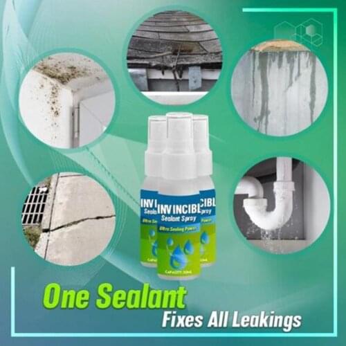 30ml Roof Leak-proof Artifact Waterproof Glue Leak-trapping Penetrating Mighty Wall Home Seepage Spray Crack Spray Sealant T9R7
