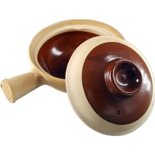 500ml 800ml Chaoshan Chaozhou Casserole Rice Noodle Casserole Porridge Pottery Pot With Handle Clay Pot