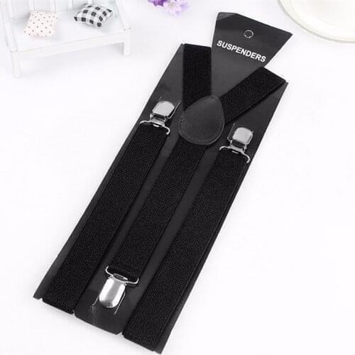 New Clip-on Suspenders Elastic Y-Shape Colorful Adjustable Braces For Mens Womens Fashion Accessories