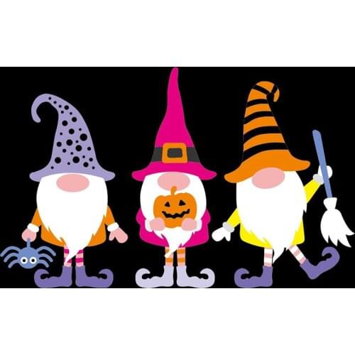 New Happy Halloween Gnome Metal Cut Dies Stencils for Scrapbooking Stamp/Photo Album Decorative Embossing DIY Paper Cards