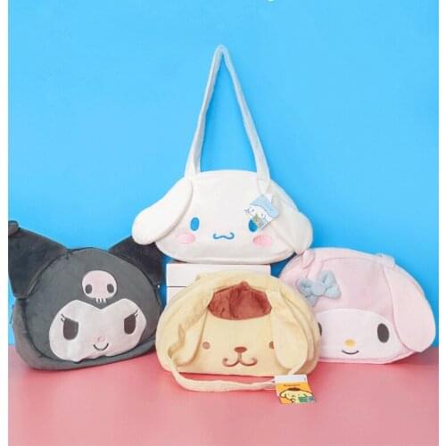 New original kuroml Cinnamorol My Melod Plush Backpack Shoulder Bags Toy Doll