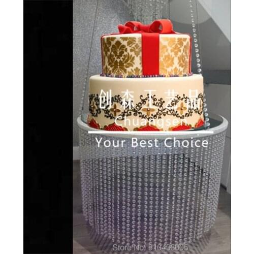 Luxury party cake holde romantic wedding necessities transparent crystal cake holder group bling cake stand, crystal cake stands