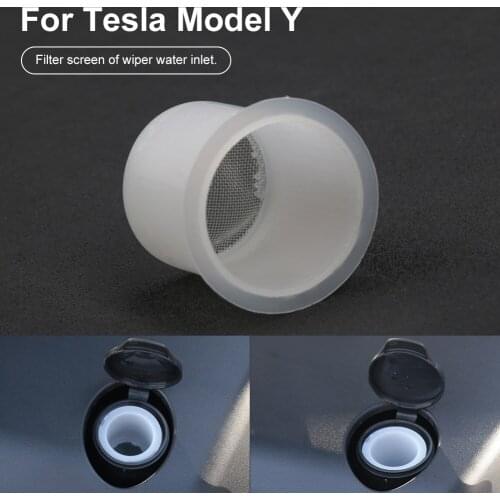 1 Car Windshield Reservoir Filter Plastic Wiper Fluid Imported Filter Suitable For Tesla Model Y Car Maintenance Accessories Set