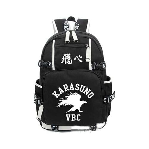2017 Anime Haikyuu!! Backpack Cosplay Luminous Canvas Bag Schoolbag Japan Korean Travel Bags
