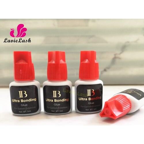 3 pieces/lot original IB Ultra Bonding Glue Eyelash Extensions holding time 5 weeks drying time 2~3 seconds 5ml/bottle