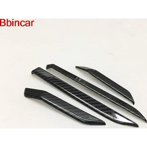 Bbincar ABS Carbon Fiber Paint Interior Inner Door Speaker Stereo Trim 4PCS FOR Each Door For Honda CRV CR-V 2017 2018
