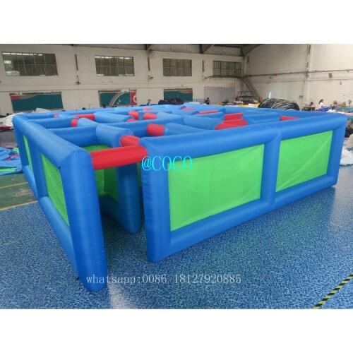 Free shipping to door,portable outdoor adult/ kids inflatable maze,7x7m giant inflatable puzzel maze carnival game field