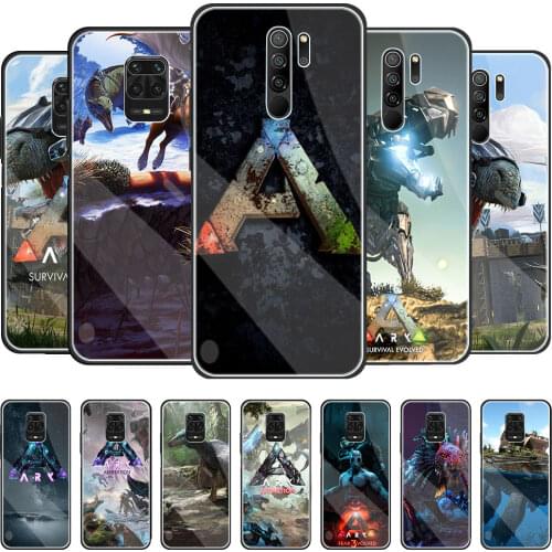 Phone Case For Xiaomi Redmi Note 9S 9 10 8 Pro 8T 7 8A 9A 9C Glass Cover For Xiaomi Poco X3 NFC Shell Game ARK Survival Evolved