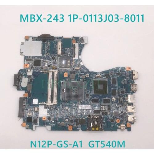 For SONY MBX-243 motherboard 1P-0113J03-8011 HM65 with N12P-GS-A1 GT540M GPU 100%Tested+Free shipping