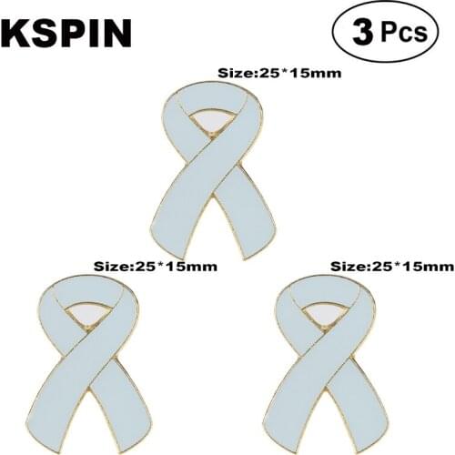 White Aids Lapel Pin Brooches Pins Flag badge Brooch Badges