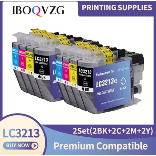 IBOQVZG Compatible Ink Cartridge for Brother LC3211 LC3213 for Brother DCP-J772DW DCP-J774DW MFC-J890DW MFC-J895DW Printer