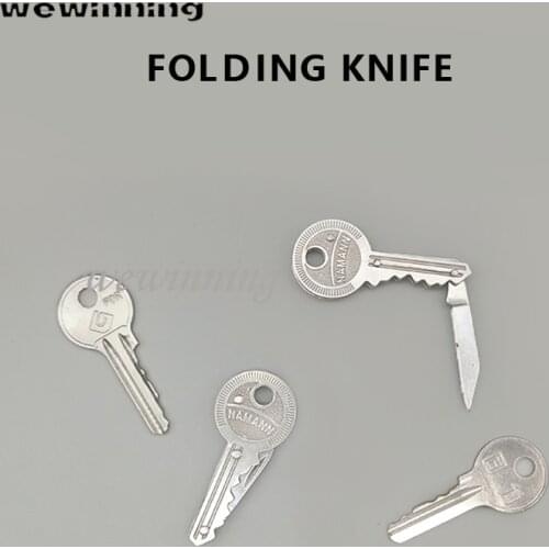 Creative Key Design Mini Portalble Utility Knife Cutter Letter Envelope Opener Mail Knife School Office Supplies Pocket Knife