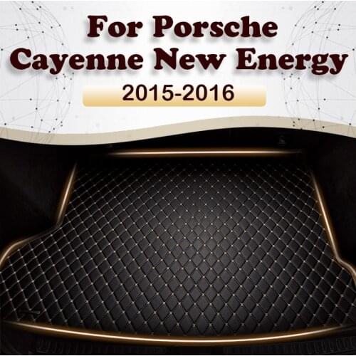 Car trunk mat for Porsche Cayenne New Energy 2015 2016 cargo liner carpet interior accessories cover