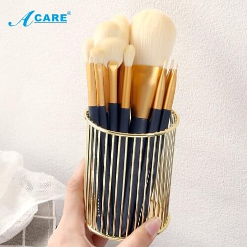Multi-function Iron Pen Holder Round Pencil Holder Office Desk Storage Supplies Desk Organizer Iron Makeup Brush Storage bucket