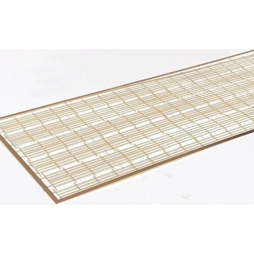 1Set Model Marine 1:200 Ratio Brass Etched Railing Length 290mm Height 6mm Mini Balustrade Baluster Parts for Simulation RC Boat