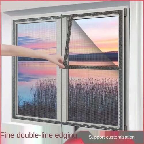Mosquito net of window courtains for insects mosquito net door screen door mesh anti-mosquito door curtain velcro Free of punch
