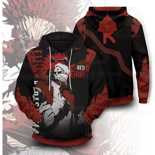 Funny Printed Men Game Hoodies Harajuku Cosplay Hoodie Japanese Streetwear Fashion Casual Male Sweatshirt Coats