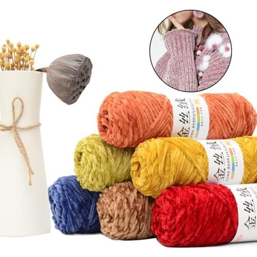 New !!! Velvet yarn protein Cashmere Yarn silk wool Yarn crochet knitting Yarn cotton baby wool DIY hand-knitted sweater