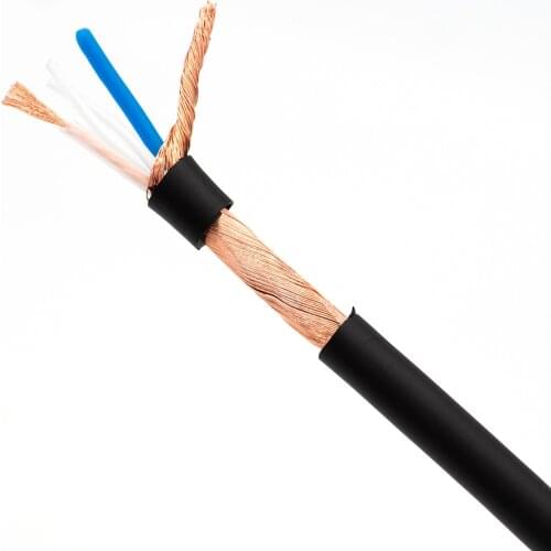 Original mogami cable 2549 bulk wire OFC 22AWG conductor capacitance is low， served shield and twisted pair construction