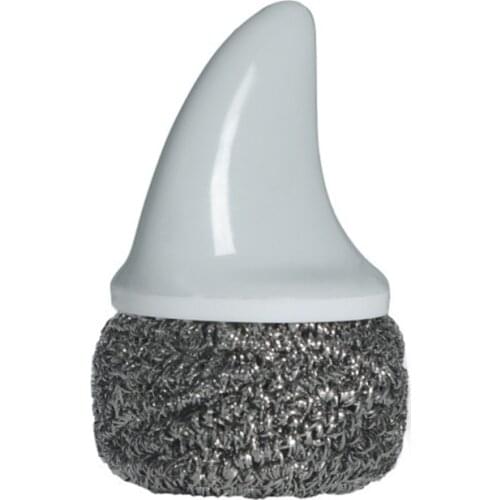 Kitchen Dishwashing Palm Brush with Shark Fin Shape Handle Plate Washer Portable