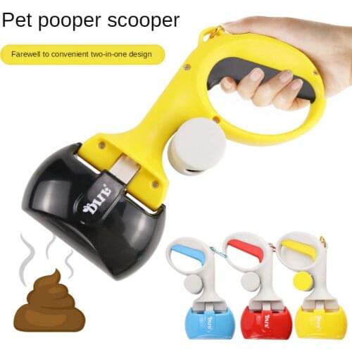 Pet Toilet Picker Going Out Portable Dog Manure Picker with Garbage Bag Pet Clip Toilet Practical Self Cleaning Litter Box