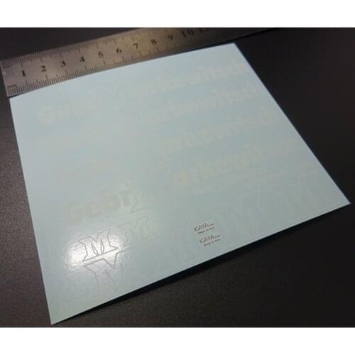 Rc Toys Model Truck Body Water Stickers Sets For 1/14 Scale Remote Control Car Tamiya MAN Engineering Trucks LESU TGS TGA Parts