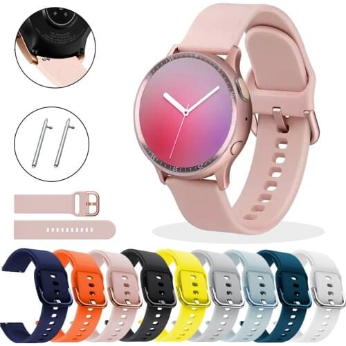 Smart watch Silicone Original 20 22mm band Strap For Samsung Galaxy Watch Active2 40/44mm/42mm wristband For Gear S3 Frontier/S2