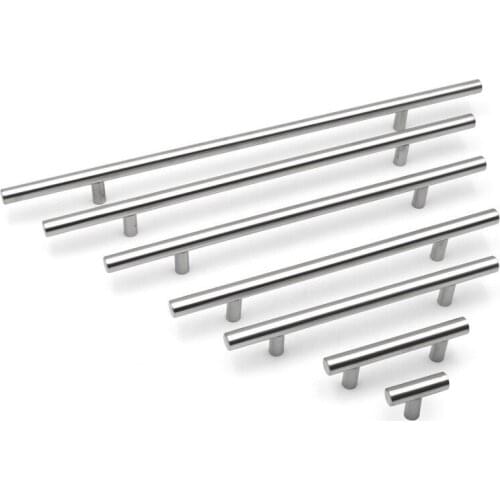 Modern Stainless Steel Kitchen Door Cabinet T Bar Handle Pull Knob Cabinet Knobs Furniture Handle Cupboard Drawer Handle