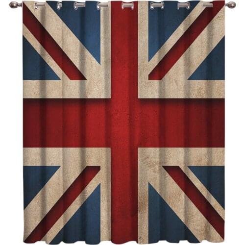 British Flag Window Curtains Dark Living Room Kitchen Indoor Print Kids Window Treatment Ideas Curtains And Drapes Wind