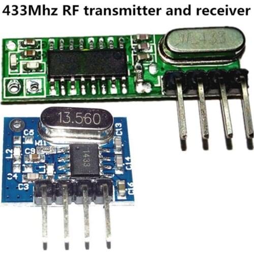 1 Set Superheterodyne RF Transmitter+Receiver Module Kit For 433Mhz Remote Control