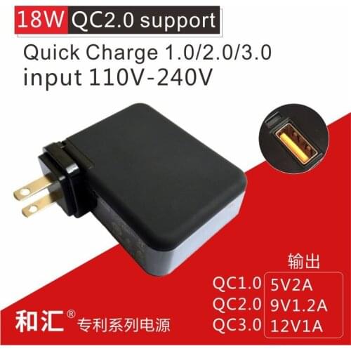 5V2A 9V1.2A 12V1A 18W 24W 30W Usb Plug Quick Charge QC3.0 QC2.0 QC1.0 Us/Uk/Au/Eu Plug Usb Separated