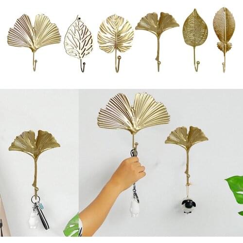 Clothes Hangers Cast Iron Vintage Hooks Hanger Hooks Leaf Shape Wall Decorative Bathroom Kitchen Wall Door Key Holder Wall