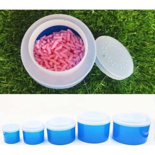 Breathable Fishing Maggot Bait Boxes + Lids Earthworm Bloodworm Bait Container Box Iscas Pesca Fish Tackle Tools Accessories