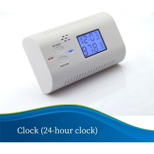 High Sensitive Digital LCD Backlight Carbon Monoxide 85dB Alarm Detector Tester CO Gas Sensor Alarm For Home Security Detector